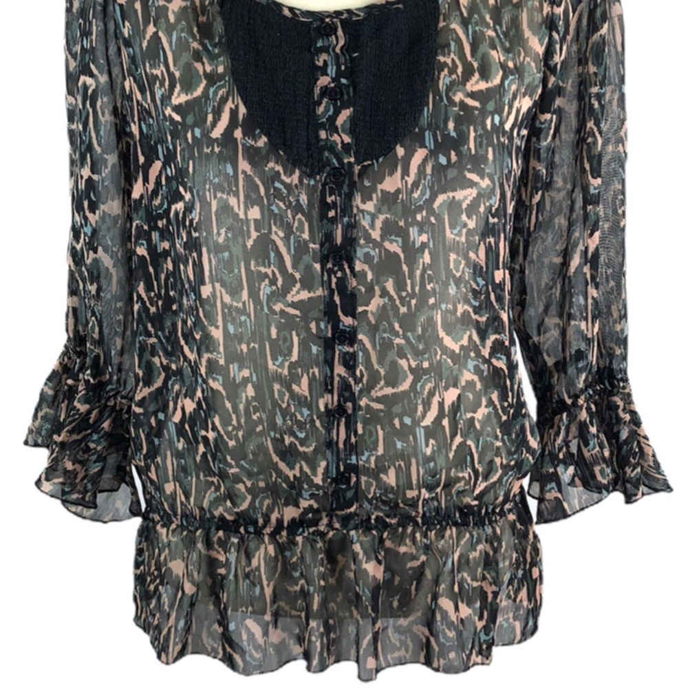 Fun & Flirt Print Chiffon Top - Picture 4 of 8